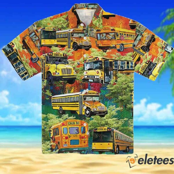 School Bus Driver Hawaiian Shirt