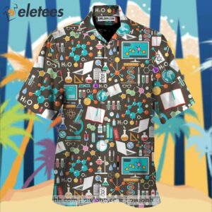 Science Print Design Hawaiian Shirt