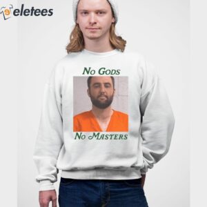 Scottie Scheffler Mugshot No Gods No Masters Shirt 4