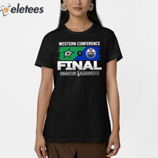 Stars vs Canucks 2024 Western Conference Final Stanley Cup Playoff Shirt