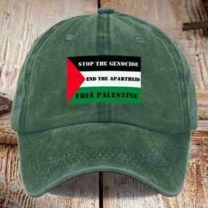 Stop The Genocide End The Aparteid Free Palestine Hat1