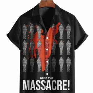 Stop The Massacre Hawaiian Shirt