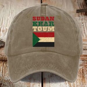 Sudan Khar Toum Art Design Printed Hat1