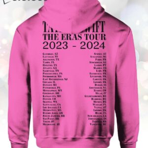 Taylor The Eras Tour 2023 2024 Pink Hoodie 2