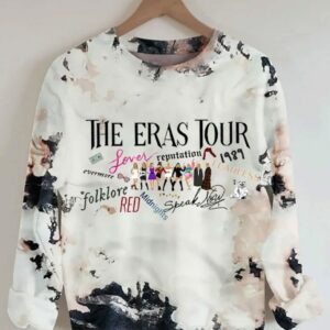 Taylor The Eras Tour Album Inspiration Leisure Print Sweatshirt