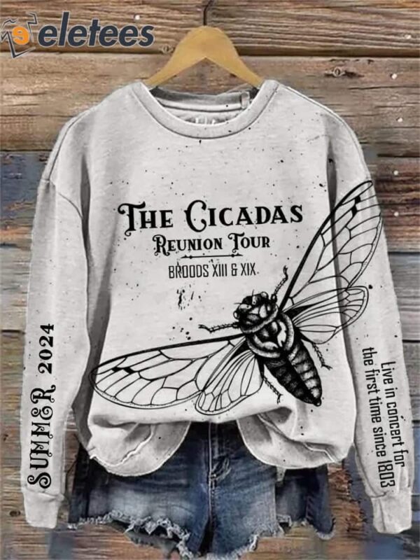 The Cicadas Reunion Tour 2024 Comfy Sweatshirt