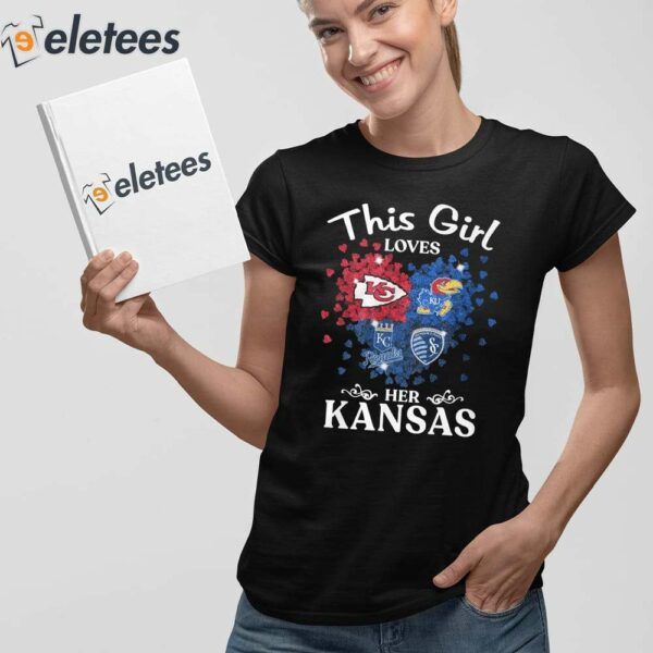 This Girl Love Her Kansas Sports Teams Shirt