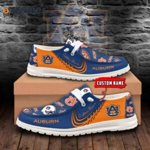 Tigers Custom Name All Over Print Dude Shoes