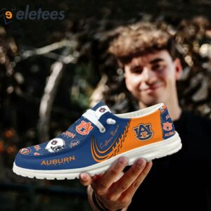 Tigers Custom Name All Over Print Dude Shoes 4