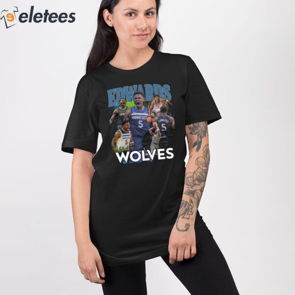 Timberwolves Anthony Edwards Wolves Shirt