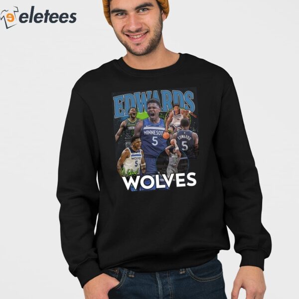 Timberwolves Anthony Edwards Wolves Shirt