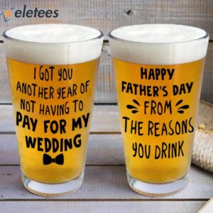 To Dad From the Reasons You Drink Beer Glass 2