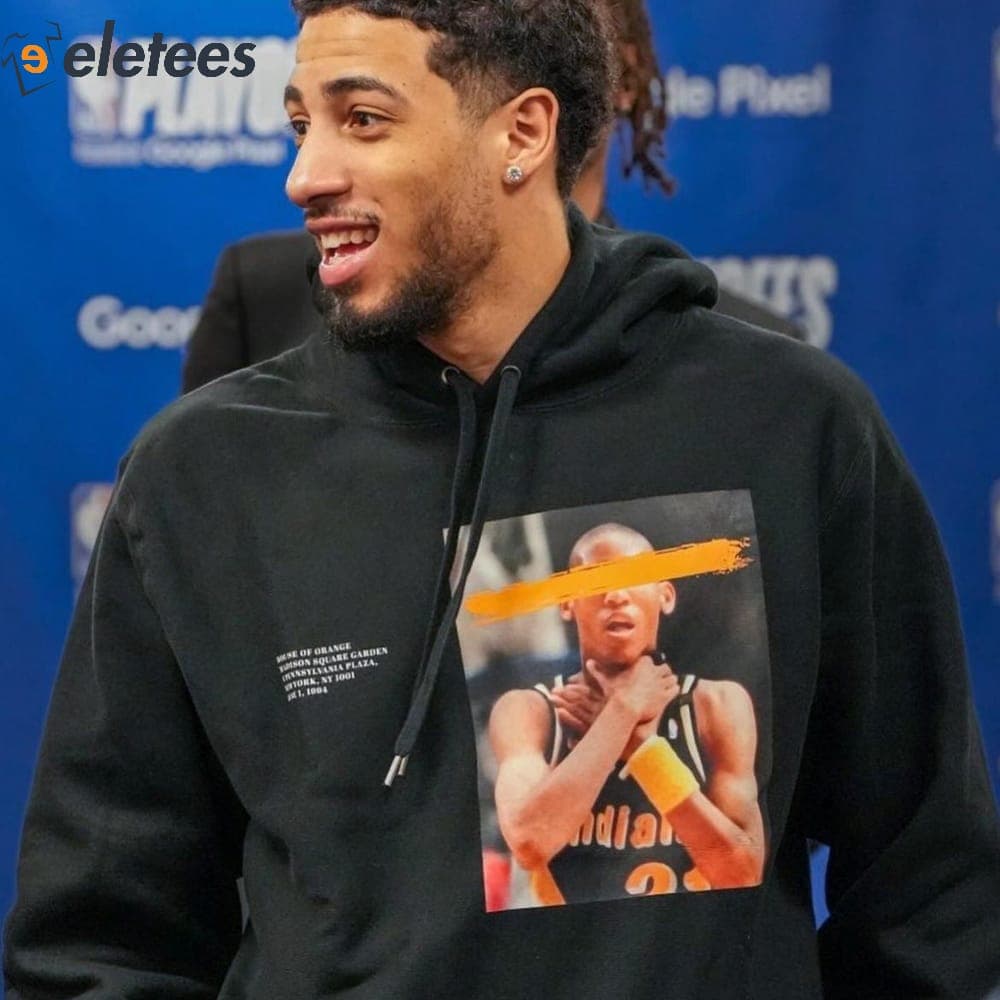 Tyrese Halliburton Reggie Miller Choke Hoodie