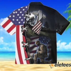 Veteran USA Flag Hawaiian Shirt 2