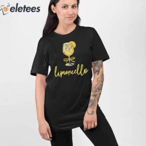 Womens Limoncello Italy Printed V Neck T Shirt 2