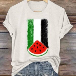 Womens Palestine Watermelon T shirt1