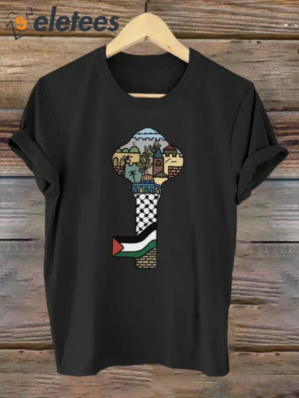 Women’s Palestine free Art Design Print Shirt