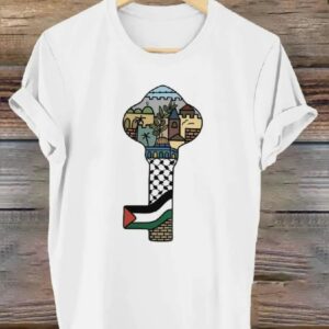 Womens Palestine free Art Design Print Shirt1
