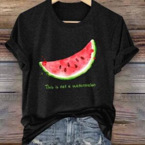 Womens Peace This Is Not A Watermelon Art Design Printed T Shirt1