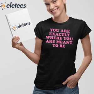 You Are Exactly Where You Are Meant To Be Shirt 2