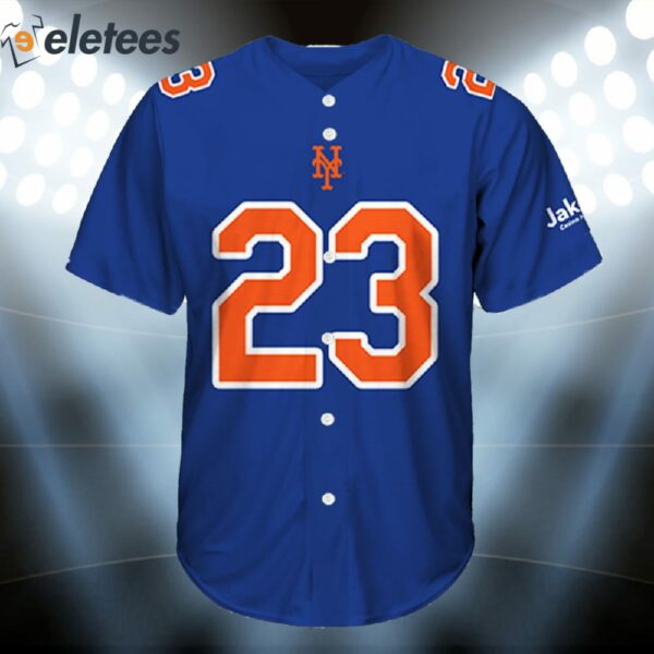 2023 New York Mets Number 23 Mets Football Jersey Shirt Giveaway