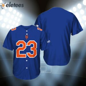 2023 New York Mets Number 23 Mets Football Jersey Shirt Giveaway