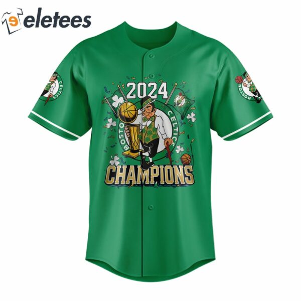 2024 Celtics Finals Champions Baseball Jersey