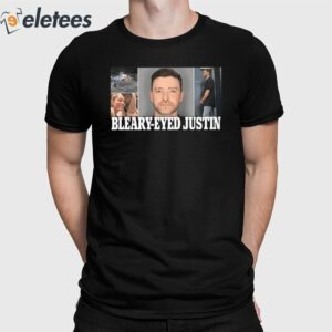Bleary-Eyed Justin Timberlake Mugshot Shirt