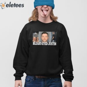 Bleary Eyed Justin Timberlake Mugshot Shirt 4
