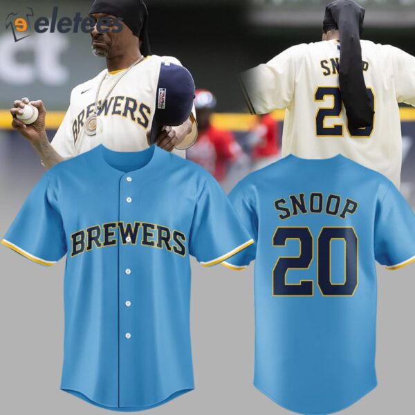 Brewers Snoop Dogg 20 Jersey 2024