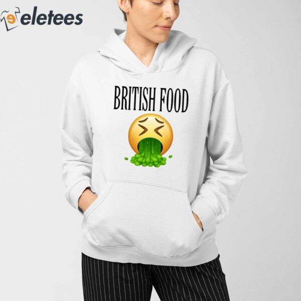 British Food Emoji Vomiting Shirt