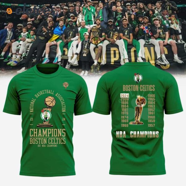 Celtics 2024 Finals Champions Hoodie 18X Champs