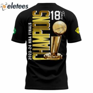 Celtics Black 2024 Finals Champions T Shirt 3