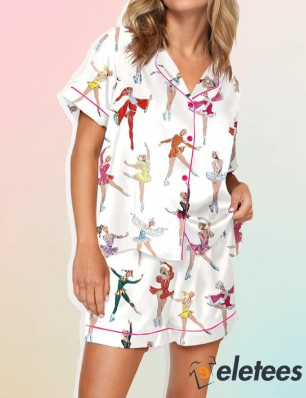 Figure Skating Satin Pajama Set