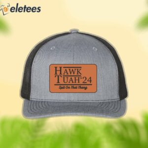 Hawk Tuah '24 Leather Patch Hat
