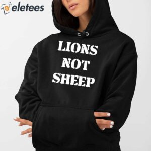 Julian Edelman Lions Not Sheep Shirt 3