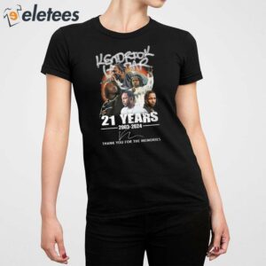 Kendrick Lamar 21 Years 2003 2024 Thank You For The Memories Shirt 3