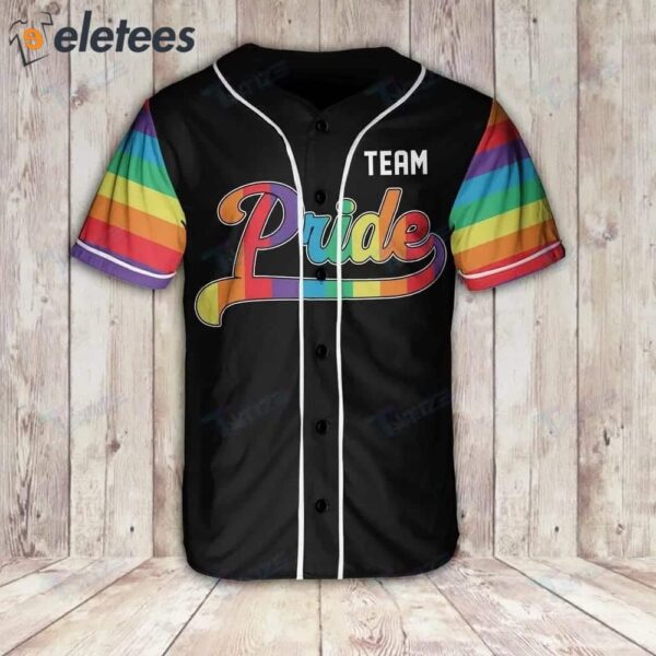 LGBT Pride Personalized Name And Number Baseball Jersey