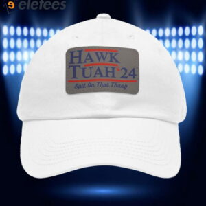 Leather Patch Hawk Tuah 24 Spit On That Thang Hat1