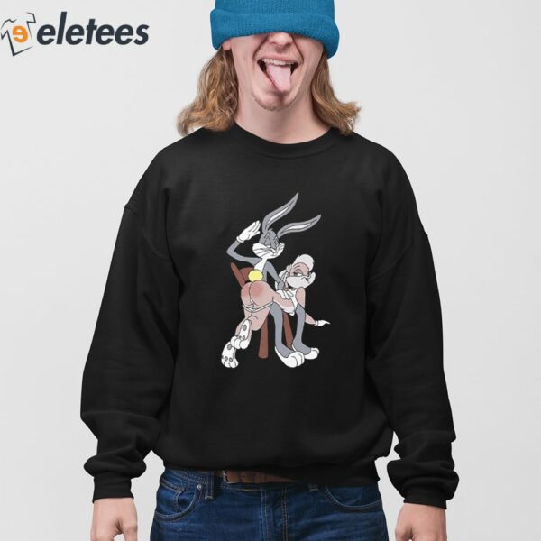 Looney Tunes Naughty Bugs Bunny And Lola Butt Slap Funny Shirt