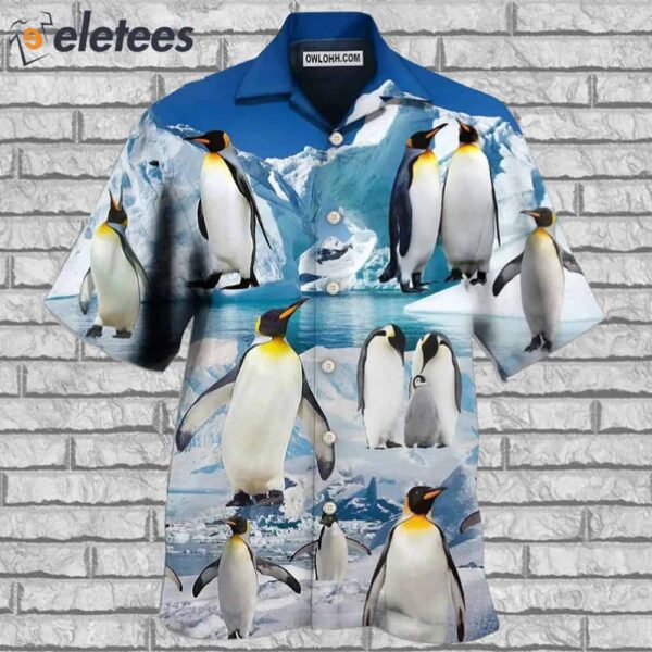 Penguin Cute Style In Snow Hawaiian Shirt