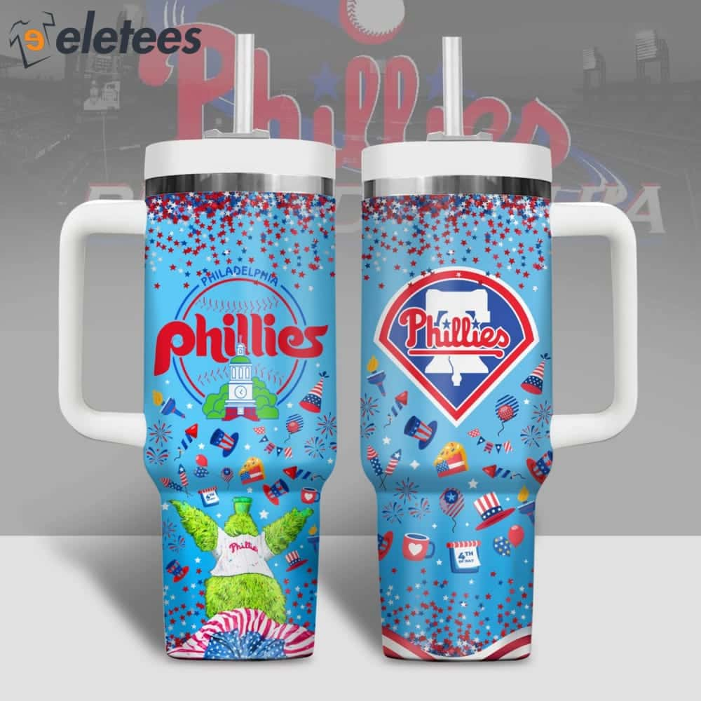 Phillies 4th Of July 40oz Stanley Cup