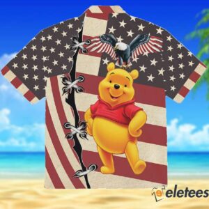 Pooh Bear 4th July US Flag Patriot Day Winnie The Pooh Hawaiian Shirt 2