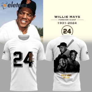 RIP Willie Mays 1931-2024 Say Hey Shirt