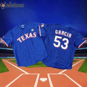 Rangers Adolis Garcia Replica Postseason Jersey 2024 Giveaway 2