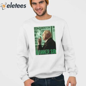 Red Auerbach Celtics Banner 18 Graphic Shirt 3