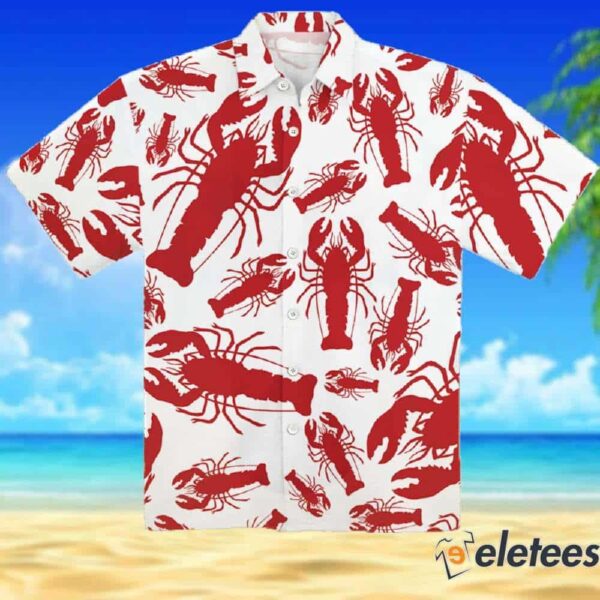 Red Lobster Short Sleeve All Over Print Hawaiian Shirt