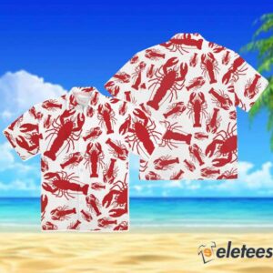 Red Lobster Short Sleeve All Over Print Hawaiian Shirt