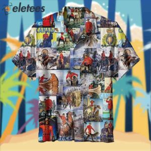Royal Canadian Mounted Police Collage Hawaiian Shirt