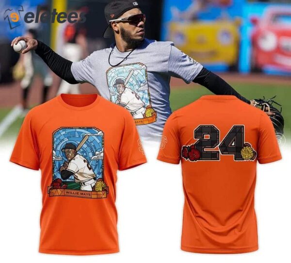 SF Giants Willie Mays 24 T-shirt